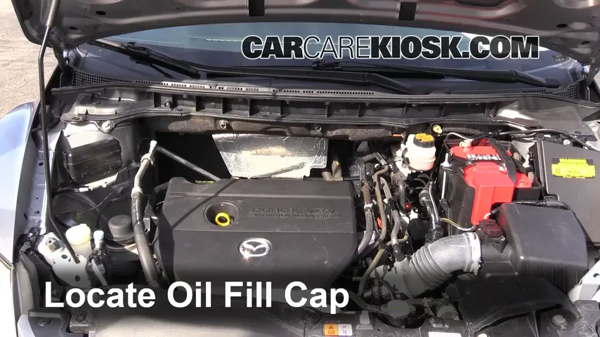 2011 Mazda CX-7 Sport 2.5L 4 Cyl. Aceite Agregar aceite